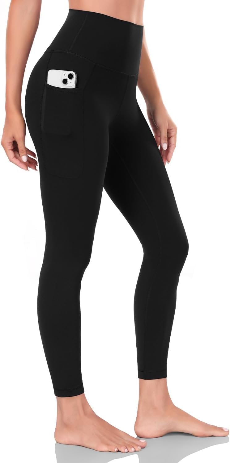HeyNuts Pro Leggings with Pockets 25”, High Waisted 7/8 Workout Pants