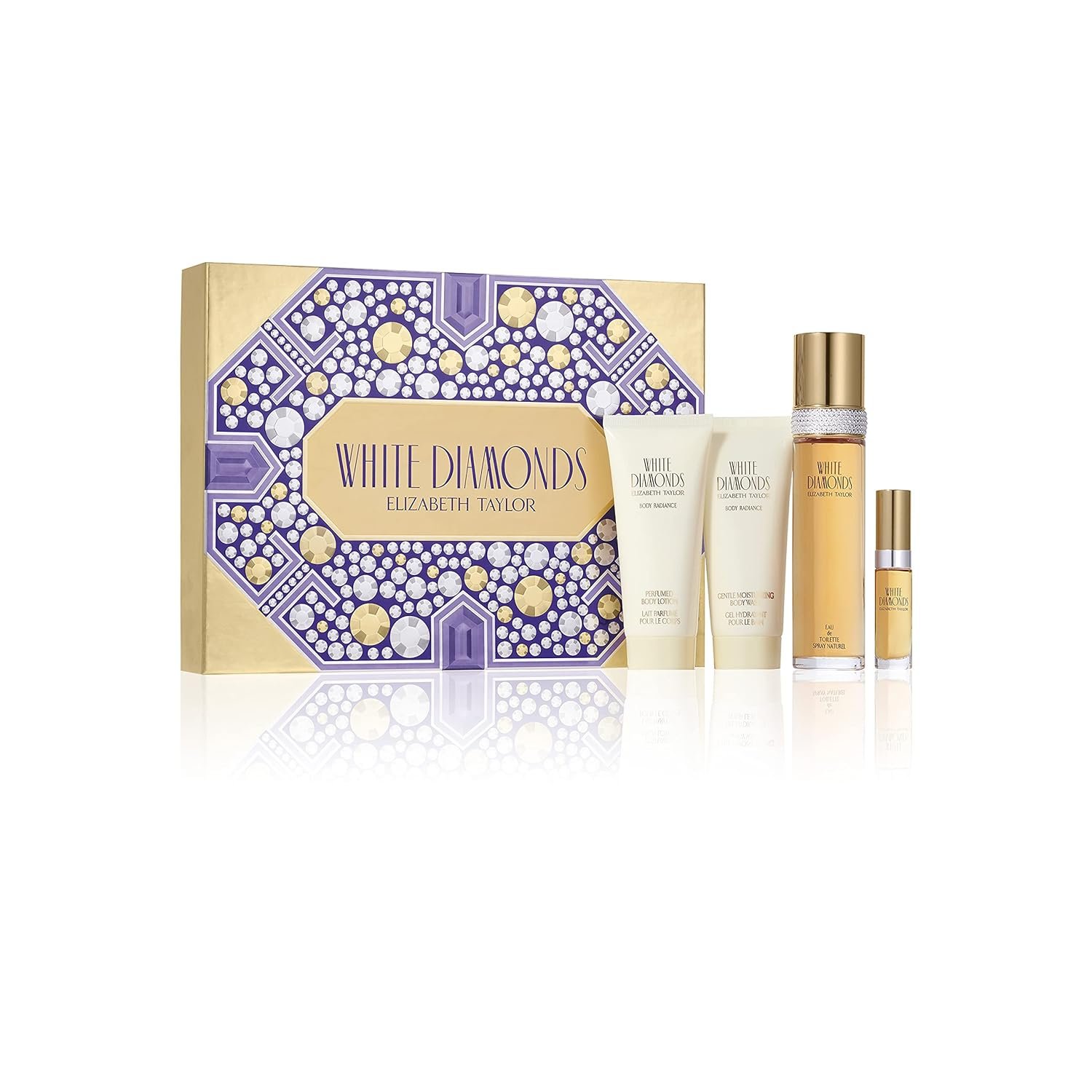 Elizabeth Taylor White Diamonds Women’s Fragrance 4 Piece Gift Set