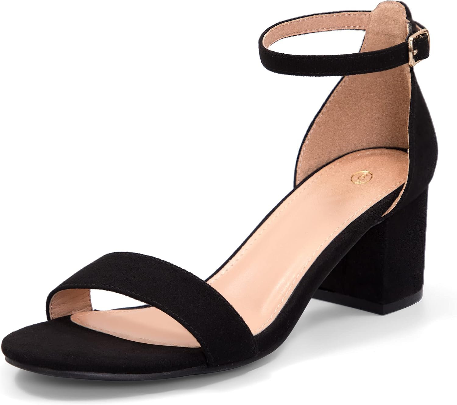 mysoft Women’s Chunky Low Heels Open Toe Block Heeled Dress Ankle Strap Pump Wedding Sandals