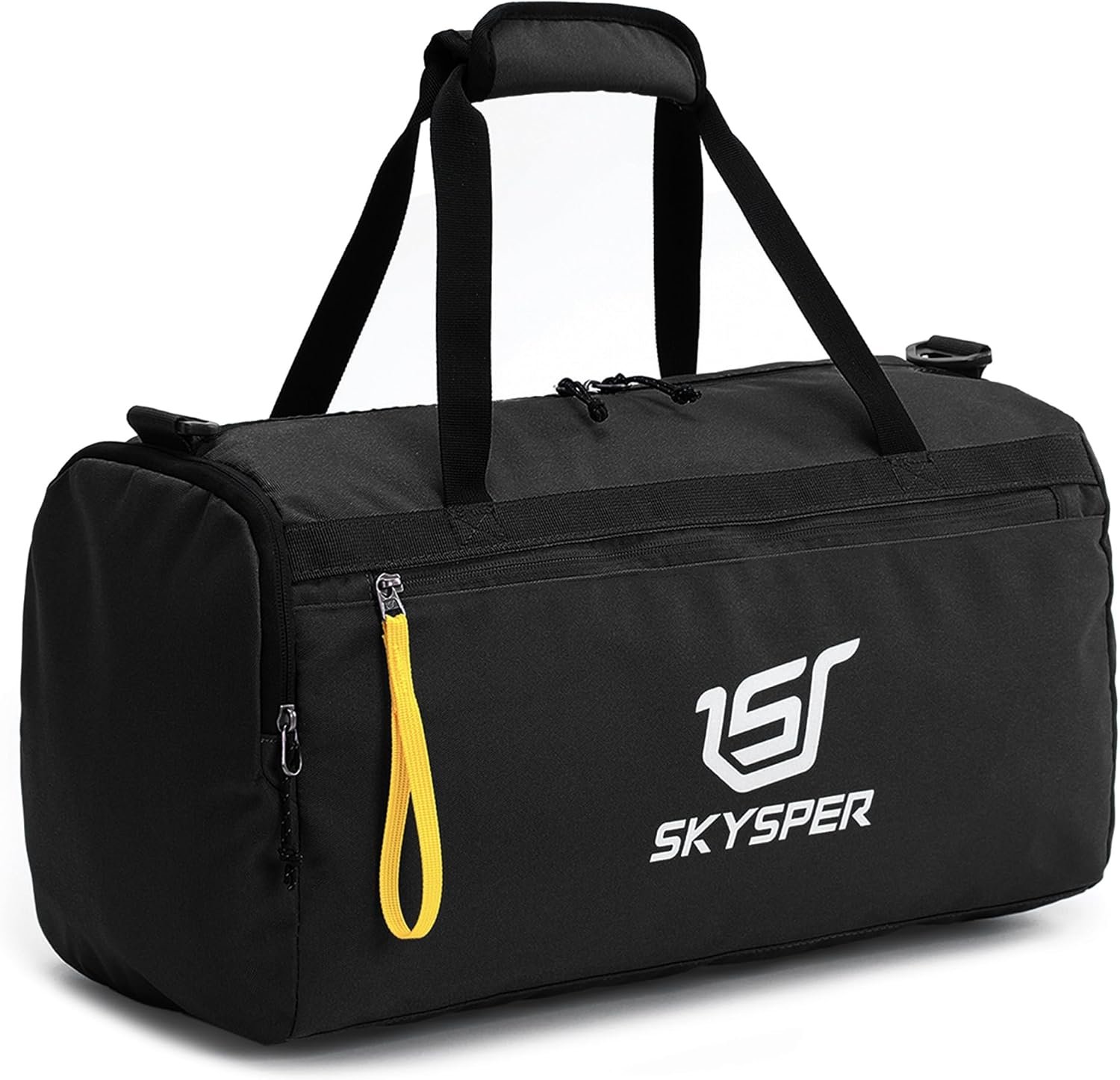 SKYSPER 30L Gym Duffel – Sports Bag Small with Wet Pocket for Sport, Travel, Fitness & Workout Men Women(Black)