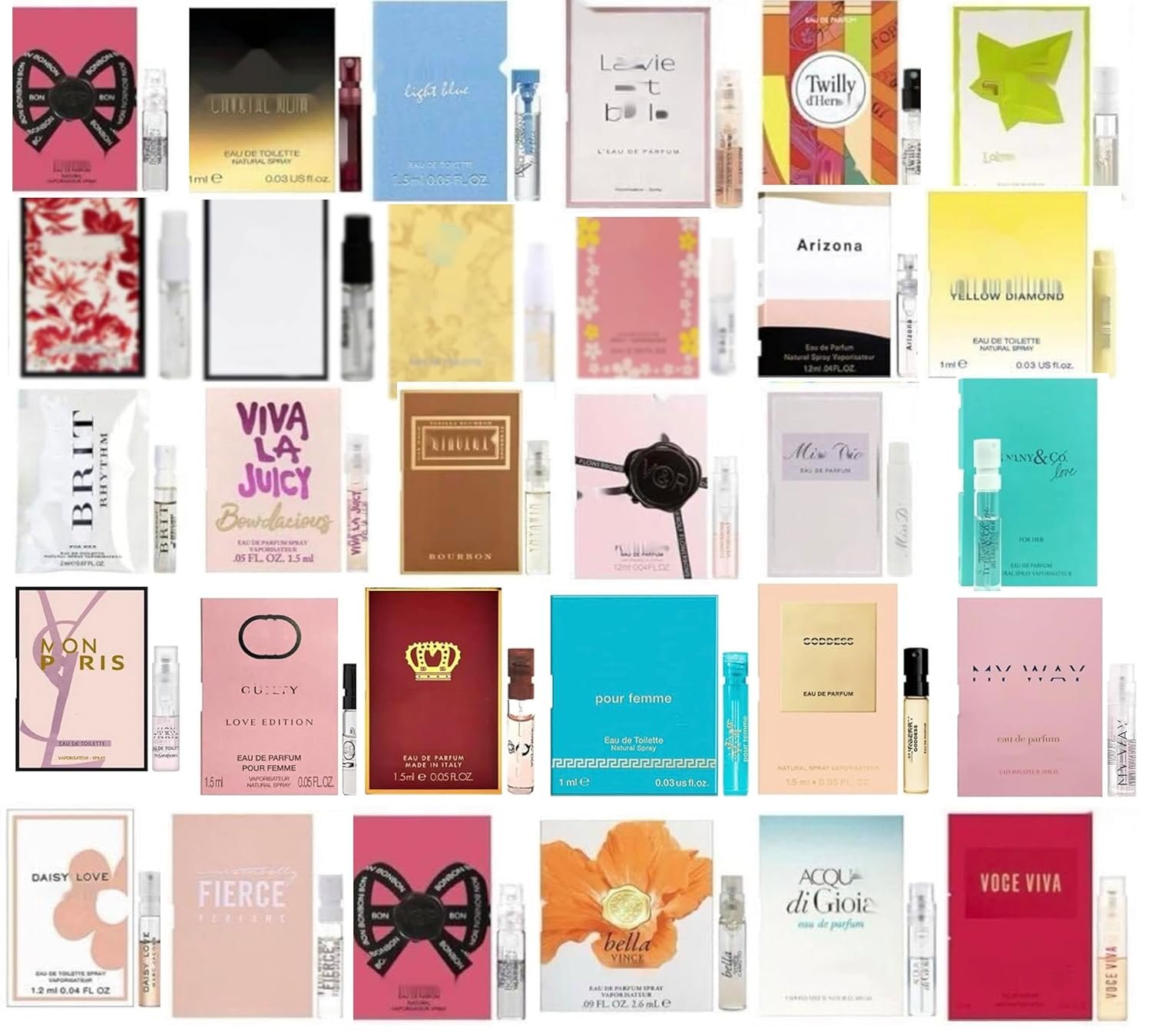 Pilestone Perfume High End Designer Fragrance Sampler Set for Women – (Pack of 12 Sample Vials)