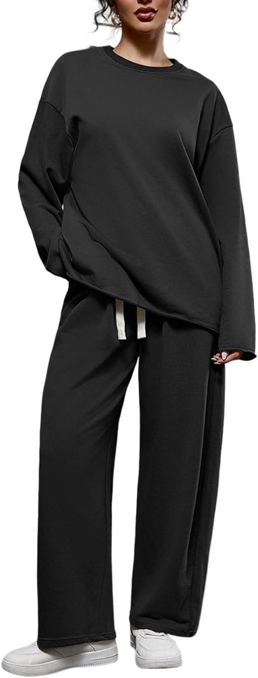 Women’s 2 Piece Autumn Winter New Women’s Tracksuit Set Long Sleeve Sweatshirt & Pants Casual Sportswear
