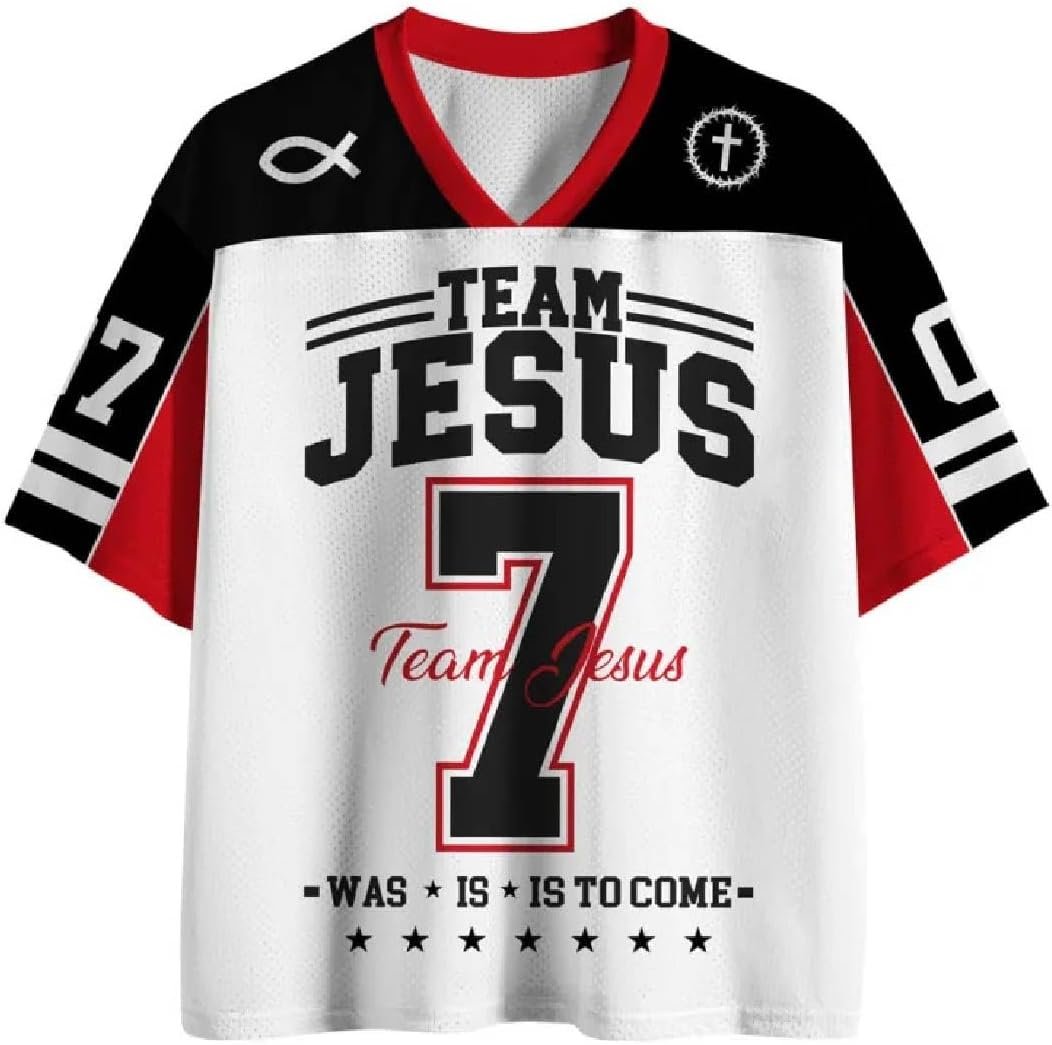 Graphic Tees Summer Novelty Women Men Oversized Jesus Sport Style Christian Jersey