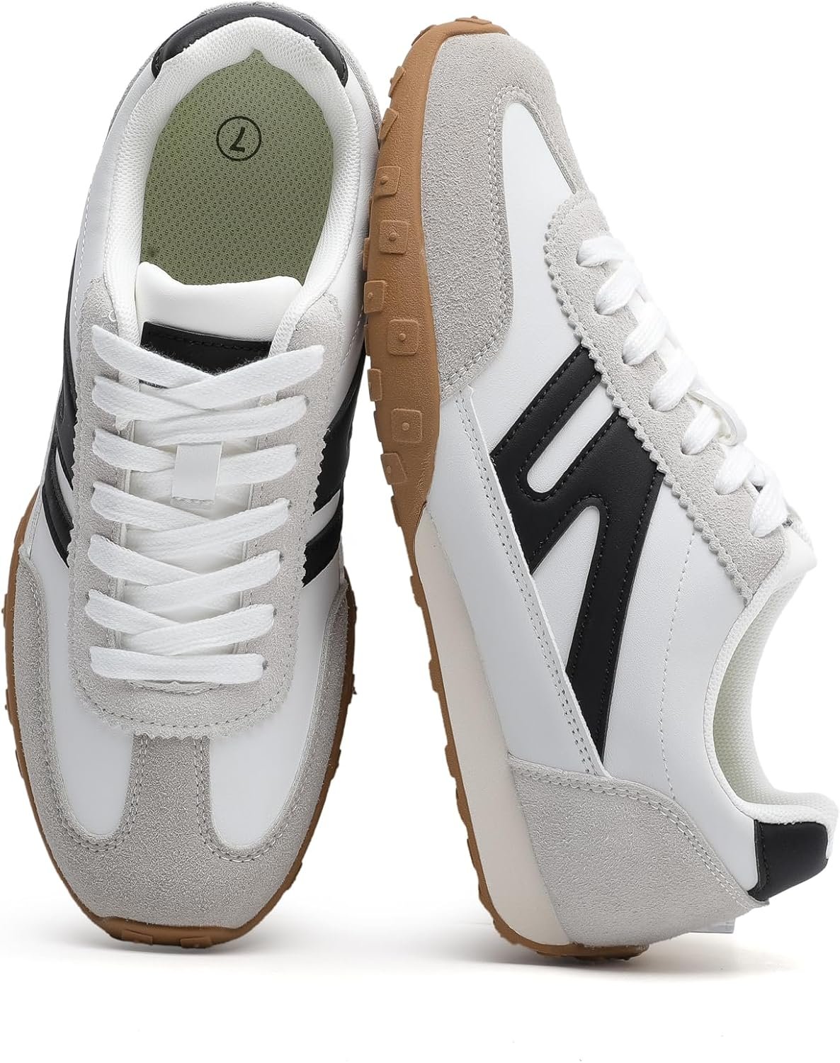 Womens Sneakers Comfortable Lace up Tennis Shoes Casual Business Walking Shoes Slip on Women’s Fashion Sneakers