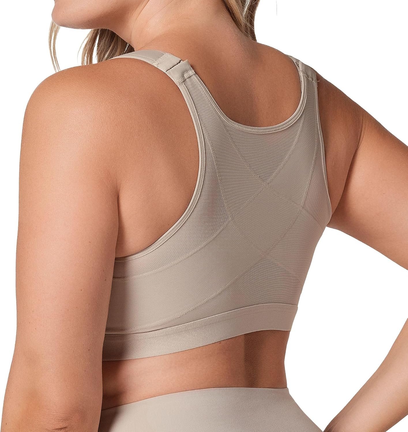 Leonisa Multi-Functional – Posture Corrector Bra Wireless Front Closure Bra for Women Full Coverage